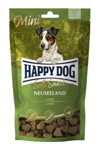 Ласощі Happy Dog Soft Snack Mini Neuseeland для собак малих порід (ягня/рис), 100 г