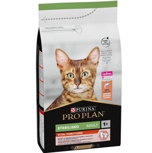 Purina Pro Plan Sterilised 1.5 кг корм для стерилізованих котів з лососем