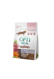 Беззерновий сухий корм Optimeal качкою та овочами для дорослих котів 300 г