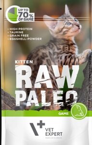 Вологий корм для кошенят Vet Expert Raw Paleo Kitten Game з дичиною 100г