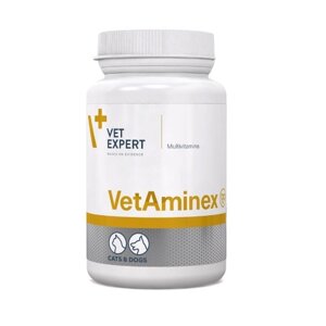 Харчова добавка Vet Expert VetAminex (ВетАмінекс) Комплекс вітамінів і мінералів для котів і собак 60 капсул