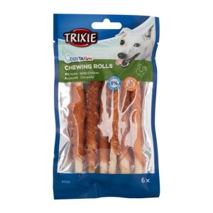 Ласощі для собак Trixie (TX-31325) Denta Fun Chewing Rolls паличка з філе курки 12 см (6 шт/70 г)
