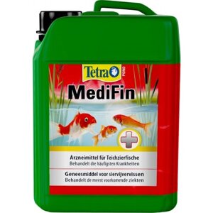 Засіб Tetra Pond MediFin лікарський проти інфекцій і хвороб ставкових риб, 3 л на 60000 л