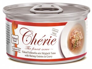 Вологий корм Cherie Signature Gravy Mix Tuna & Wild Salmon для котів тунець та дикий лосось в соусі, 80 г