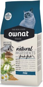 Сухий корм Овнат Ownat Classic Fish (Cat) для дорослих кішок з рибою 4 кг