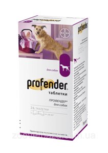 Профендер таблеткимвід гельмінтів для собак 24 шт (1 таблетка на 10 кг), Bayer