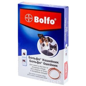 Больфо (Bolfo) нашийник від бліх, вошей і кліщів для котів і малих собак 35 см Bayer
