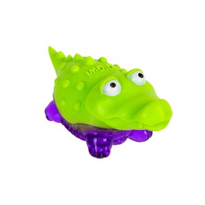 Іграшка для собак Крокодульчик із пискавкою GiGwi Suppa Puppa, гума, 9 см