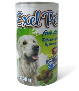 "Exel Pet" - Жувальна гранула від ектопаразитів 20-50 кг №50 (Круг)