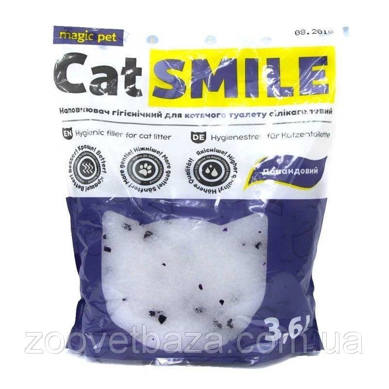 Силикагелевий наповнювач Cat Smile (Кет Смайл) з Квітковим ароматом 3.6 л (1,8 кг) - акції