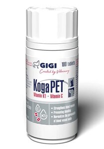 GIGI КогаПет №100 таблеток (застосовують собакам і кішкам в якості антидота при отруєнні родентицидами)