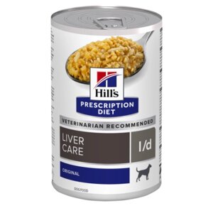Hill’s PRESCRIPTION DIET l/d Liver Care вологий корм для собак підтримання функції печінки (консерва), 370 г