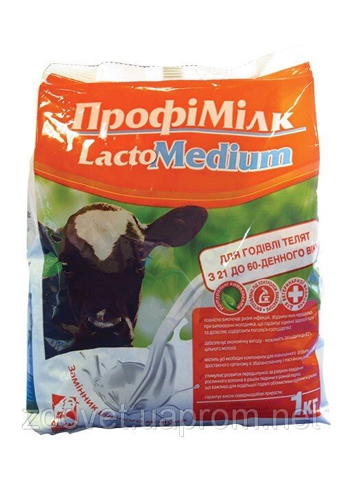 Профи. Милк Лакто Медіум для телят 21-60 днів (замінник молока для телят), 1 кг  O. L. KAR. - опт