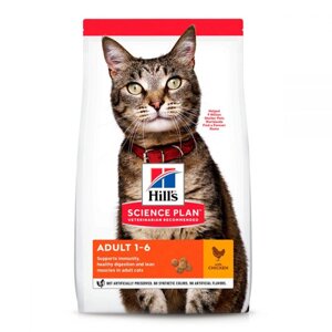 Сухий повнораційний корм Хіллс Hills SP Feline Adult корм для кішок від 1 до 6 років з куркою 10 кг
