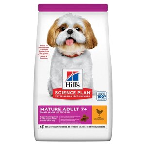 Корм для літніх собак Хіллс Hills SP Medium Mature Adult 7+ сухий корм для міні та малих порід собак з куркою 6 кг
