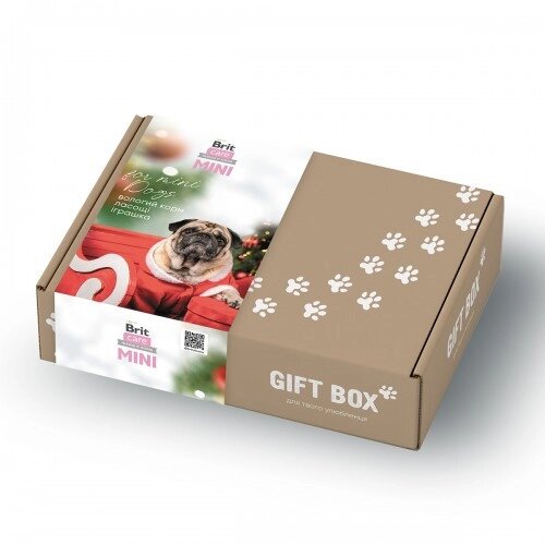 Подарунковий бокс Brit Care Small Breed "Новорічний" для собак малих порід від компанії ZooVet - Інтернет зоомагазин самих низьких цін - фото 1