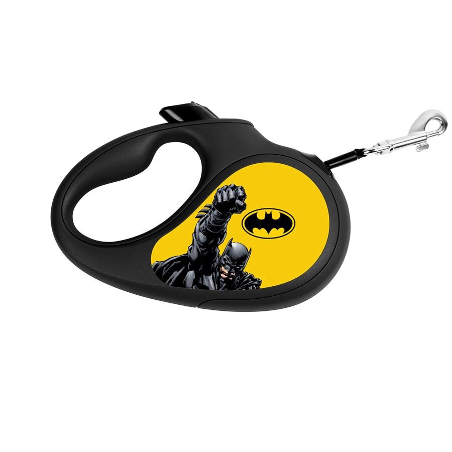 Повідець-рулетка для собак WAUDOG R-leash, малюнок "Бетмен Жовтий", L, до 50 кг, 5 м, світловідбивна стрічка від компанії ZooVet - Інтернет зоомагазин самих низьких цін - фото 1