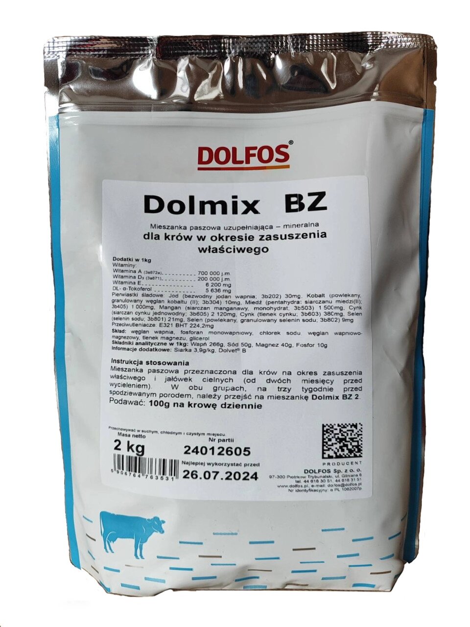 Премікс Дольфос BZ (Dolmix BZ) додаткова мінеральна кормова суміш для корів у сухостійний період, 2 кг від компанії ZooVet - Інтернет зоомагазин самих низьких цін - фото 1