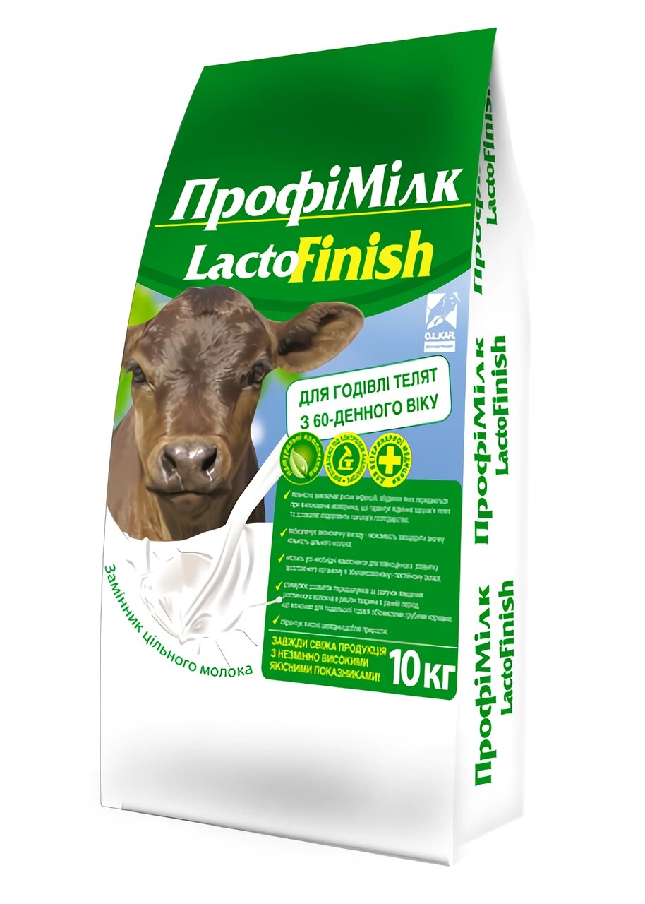 ПрофиМилк Лакто Фініш для телят з 60 днів (замінник молока для телят), 10 кг O. L.KAR. від компанії ZooVet - Інтернет зоомагазин самих низьких цін - фото 1