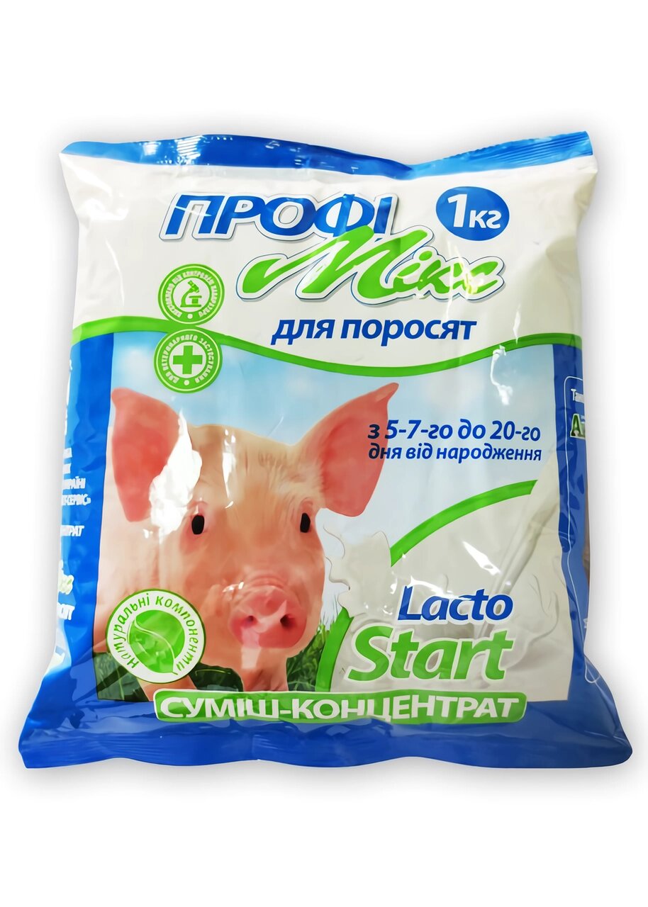 ПрофиМилк Лакто Старт для поросят до 20 дней (заменитель молока для поросят), 1 кг від компанії ZooVet - Інтернет зоомагазин самих низьких цін - фото 1