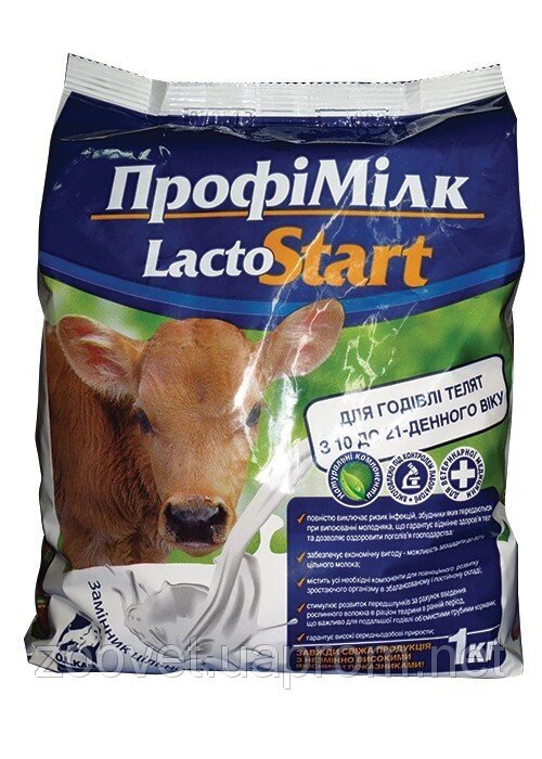 ПрофиМилк Лакто Старт для телят з 10-21 дня (замінник молока для телят), 1 кг  O. L.KAR. від компанії ZooVet - Інтернет зоомагазин самих низьких цін - фото 1
