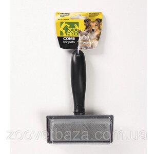 Пуходерка-расческа ручка пластик 17см MIX MG9608 ZooMax