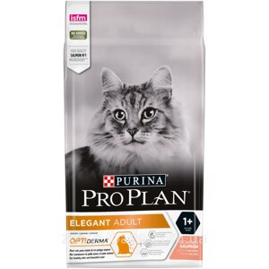 Purina Pro Plan Elegant Adult Cat 1,5 кг - корм з лососем для дорослих кішок з чутливою шкірою