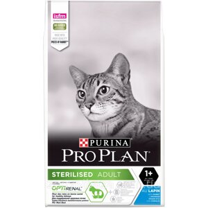 Purina Pro Plan Sterilised 10 кг корм для стерилізованих кішок і котів з кроликом