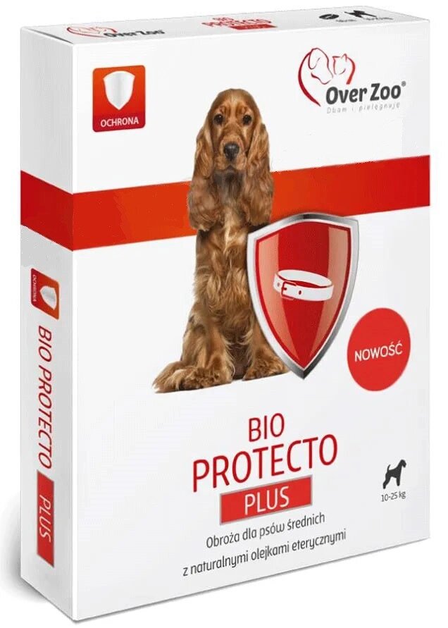 Репелентний нашийник Over Zoo Bio Protecto Collar For Medium Dogs від бліх для собак середніх порід - 60 см від компанії ZooVet - Інтернет зоомагазин самих низьких цін - фото 1