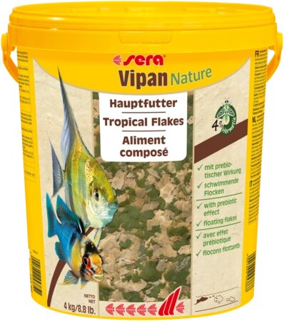 Sera Vipan Nature (Сера Віпан) корм для акваріумних риб усіх видів 21 л (4кг) від компанії ZooVet - Інтернет зоомагазин самих низьких цін - фото 1