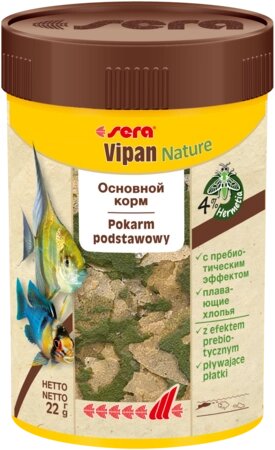 Sera Vipan Nature (Сіра Віпан) корм для акваріумних риб усіх видів 100 мл (22 г) від компанії ZooVet - Інтернет зоомагазин самих низьких цін - фото 1