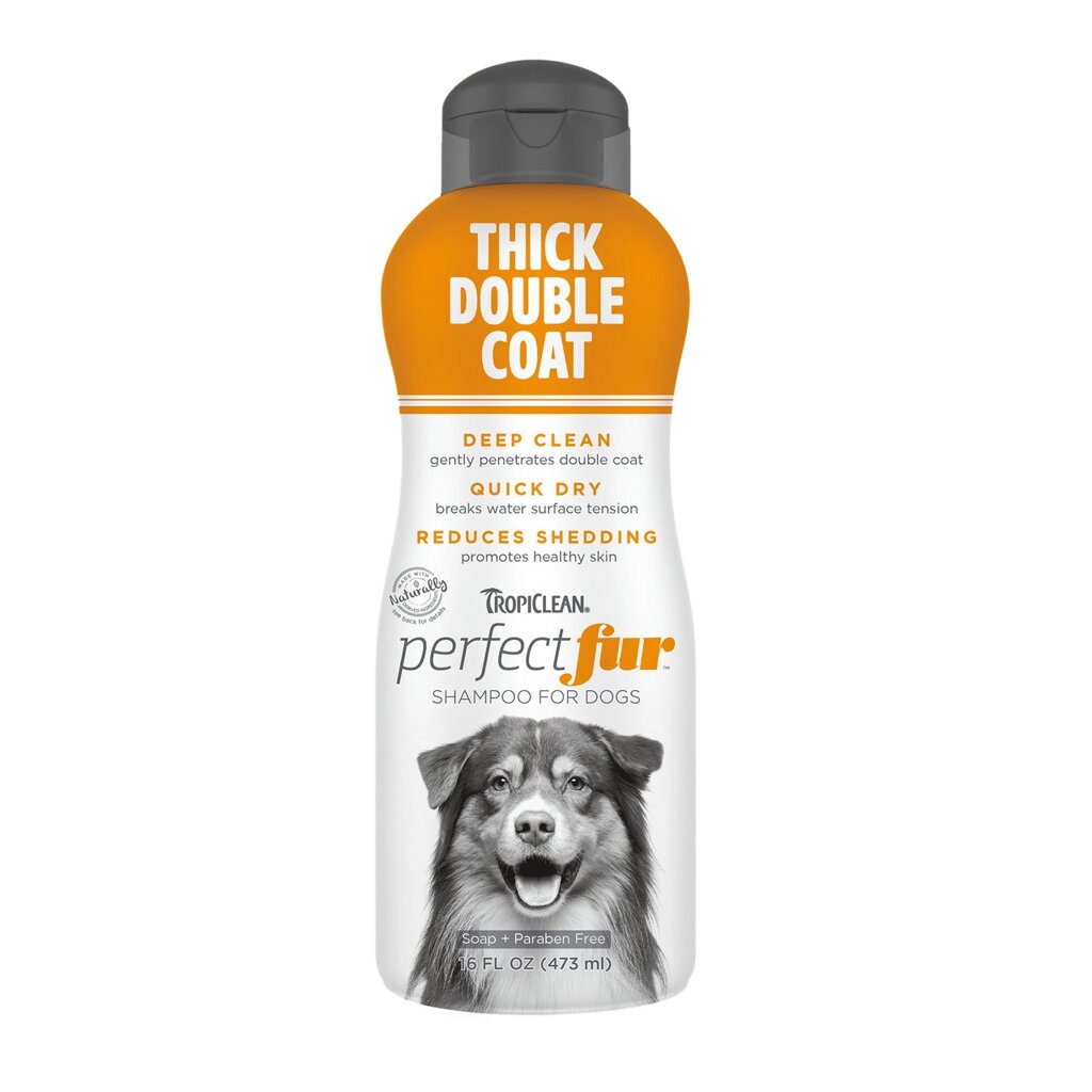 Шампунь для густой шерсти собак TropiClean Perfect Fur, 473 мл від компанії ZooVet - Інтернет зоомагазин самих низьких цін - фото 1