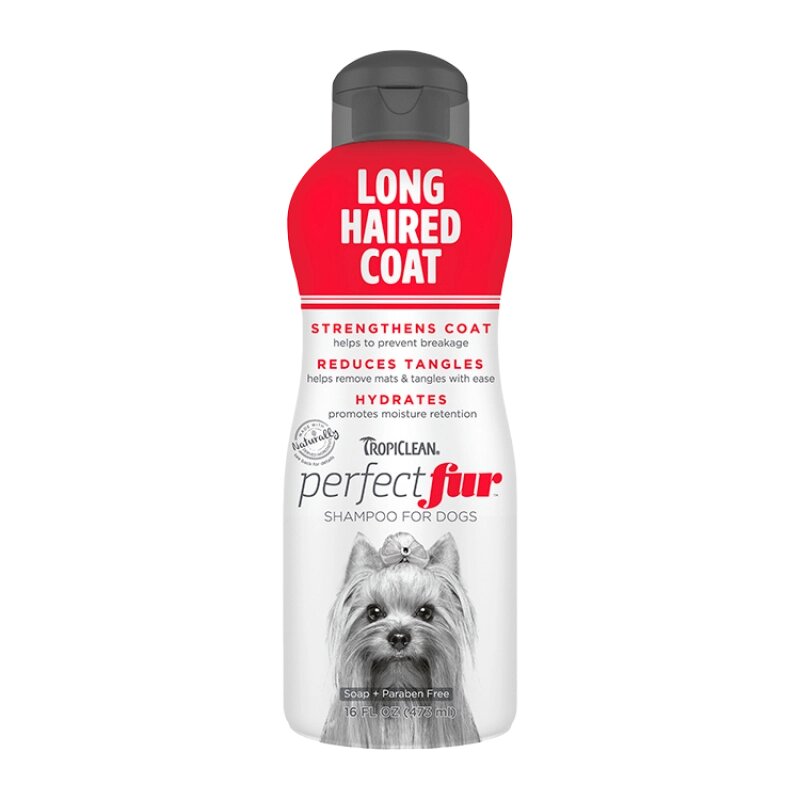 Шампунь для собак з довгою шерстю TropiClean Perfect Fur Long Haired Coat, 473 мл від компанії ZooVet - Інтернет зоомагазин самих низьких цін - фото 1