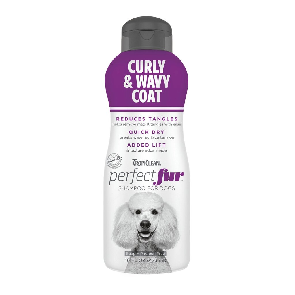 Шампунь для собак з кучерявою та хвилястою вовною TropiClean Perfect Fur Curly & Wavy Coat, 473 мл від компанії ZooVet - Інтернет зоомагазин самих низьких цін - фото 1