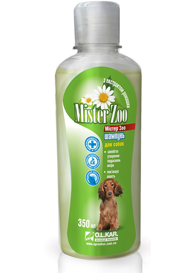 Шампунь Містер Zoo для собак з ромашкою, 350 мл від компанії ZooVet - Інтернет зоомагазин самих низьких цін - фото 1