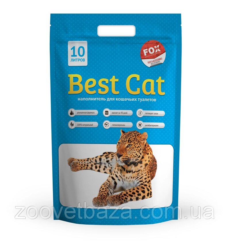 Силікагелєвий наповнювач Бест Кет для котячого туалету Best Cat Blue 10 літрів від компанії ZooVet - Інтернет зоомагазин самих низьких цін - фото 1