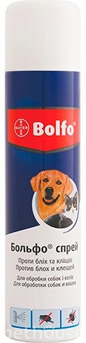 Спрей Больфо (Bolfo) від бліх і кліщів для обробки собак і котів  250 мл Bayer (термін до 03.2023 р) від компанії ZooVet - Інтернет зоомагазин самих низьких цін - фото 1