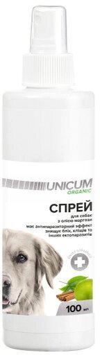 Спрей UNICUM ORGANIC (Унікум Органік) від блох і кліщів для собак 100 мл від компанії ZooVet - Інтернет зоомагазин самих низьких цін - фото 1