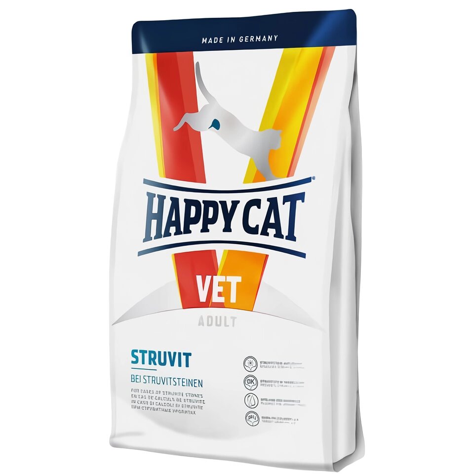 Сухий дієтичний корм Happy Cat VET Diet Struvit для котів із сечокам'яною хворобою, 4 кг від компанії ZooVet - Інтернет зоомагазин самих низьких цін - фото 1