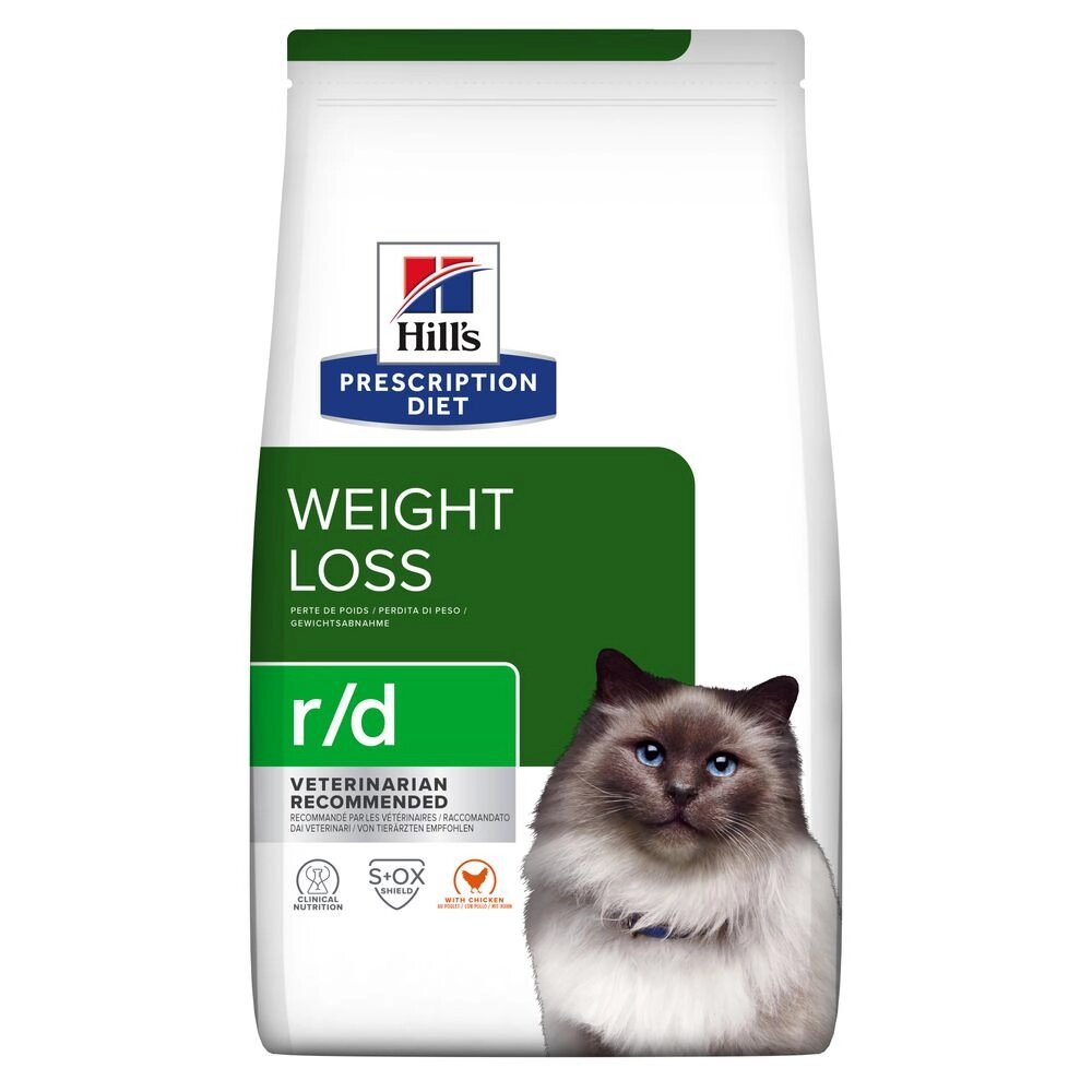Сухий дієтичний корм Хіллс Hills PD r/d для котів для зниження ваги з куркою 1.5 кг від компанії ZooVet - Інтернет зоомагазин самих низьких цін - фото 1