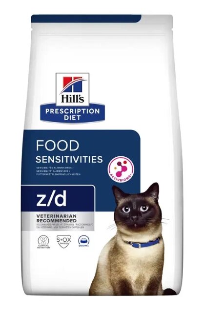 Сухий дієтичний корм Хіллс Hills PD z/d для котів 3 кг при харчовій непереносимості від компанії ZooVet - Інтернет зоомагазин самих низьких цін - фото 1