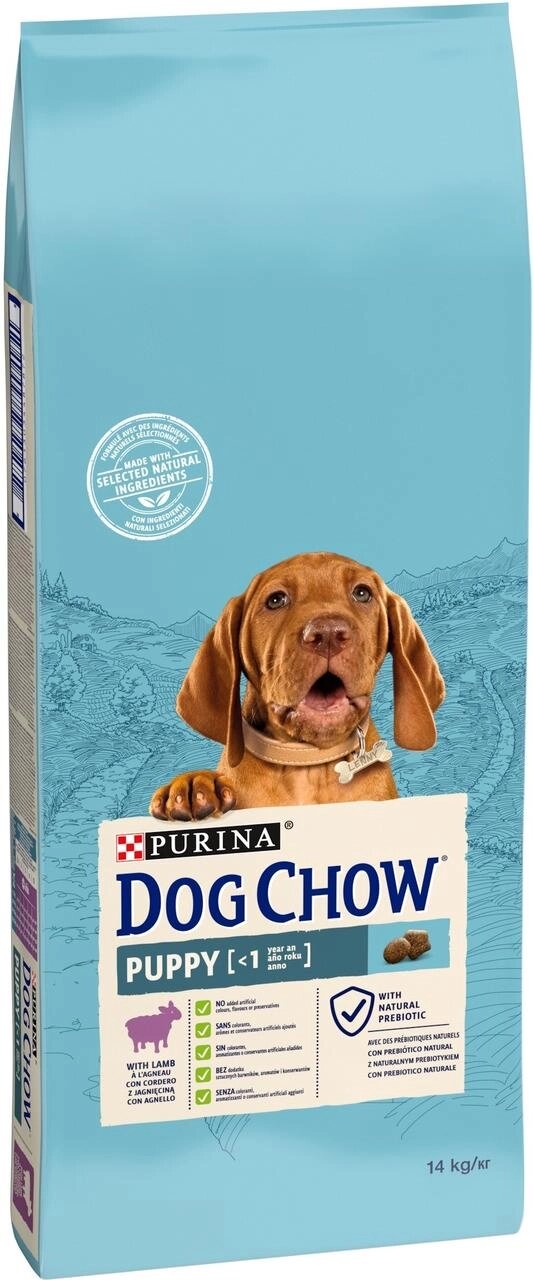 Сухий корм для цуценят Dog Chow Puppy Lamb з ягням, 14 кг від компанії ZooVet - Інтернет зоомагазин самих низьких цін - фото 1