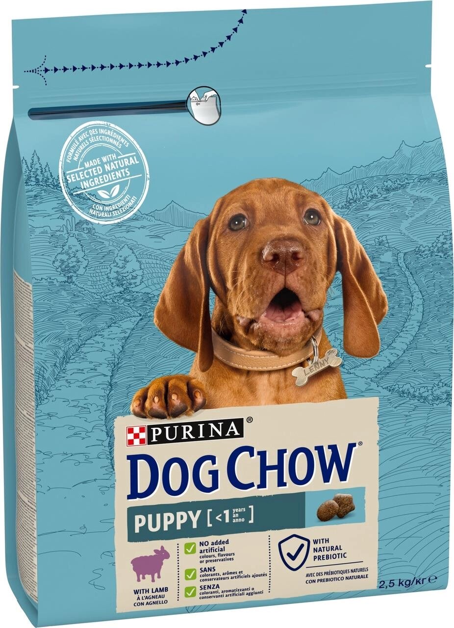 Сухий корм для цуценят Dog Chow Puppy Lamb з ягням, 2.5 кг від компанії ZooVet - Інтернет зоомагазин самих низьких цін - фото 1