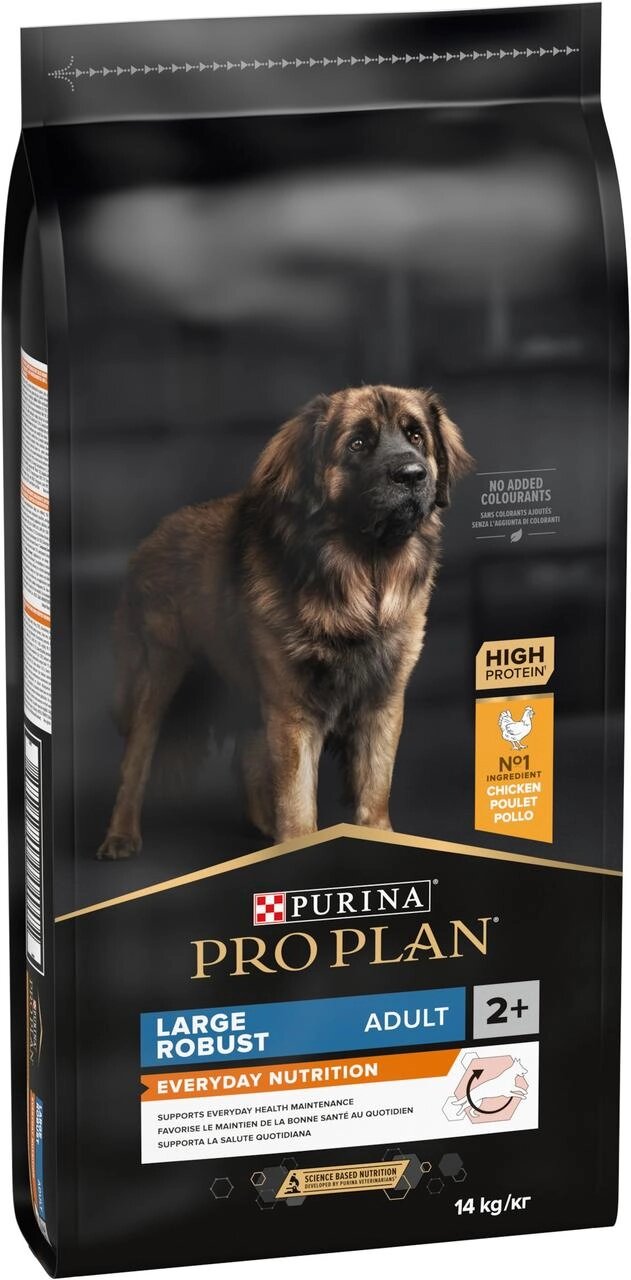 Сухий корм для дорослих собак великих порід Purina Pro Plan Large Robust Everyday Nutrion з куркою 18 кг від компанії ZooVet - Інтернет зоомагазин самих низьких цін - фото 1