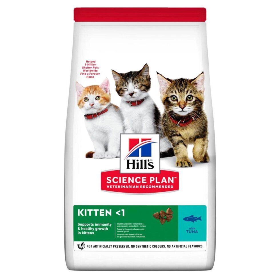 Сухий корм для кошенят hill's Science Plan Feline Kitten Healthy Development Tuna 0,3 кг від компанії ZooVet - Інтернет зоомагазин самих низьких цін - фото 1