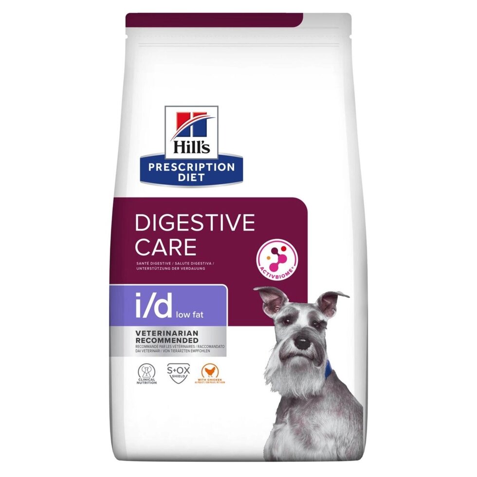 Сухий корм для собак hill's Prescription Diet Canine Digestive Care i/d Low Fat  з куркою 1,5 кг від компанії ZooVet - Інтернет зоомагазин самих низьких цін - фото 1