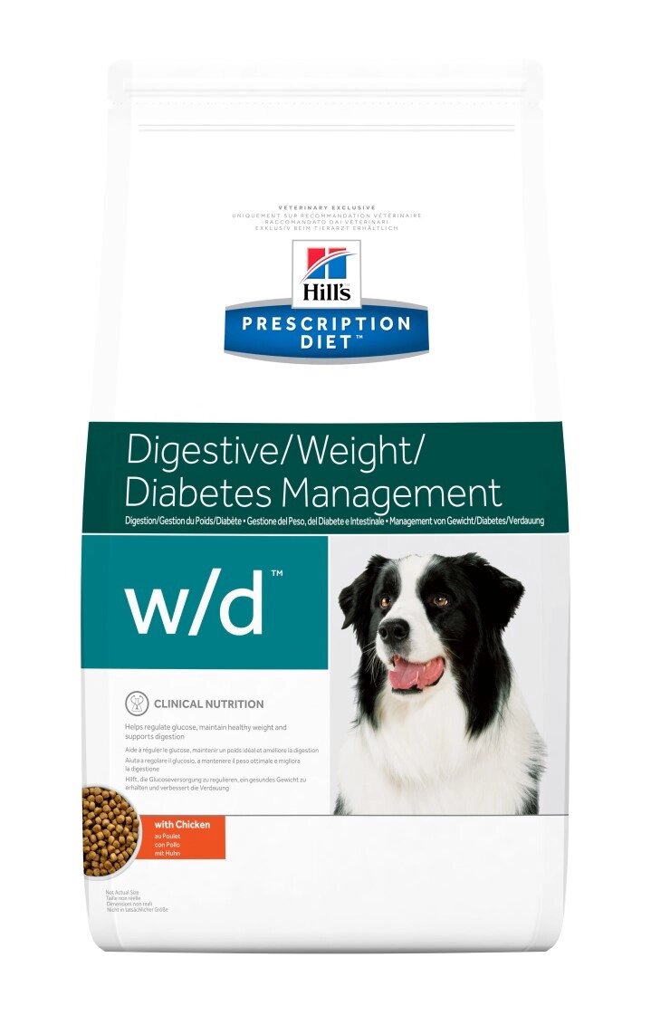 Сухий корм для собак Хіллс Hills PD Canine w/d при діабеті 10 кг від компанії ZooVet - Інтернет зоомагазин самих низьких цін - фото 1