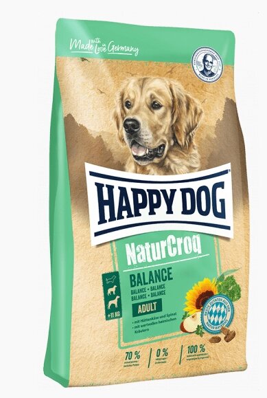 Сухий корм Happy Dog NaturCroq Balance для дорослих собак усіх порід, 4 кг від компанії ZooVet - Інтернет зоомагазин самих низьких цін - фото 1