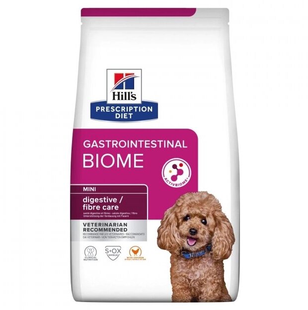 Сухий корм Hill's Prescription Diet G. Biome Mini Dog для собак малих порід при розладах травлення, 3 кг від компанії ZooVet - Інтернет зоомагазин самих низьких цін - фото 1