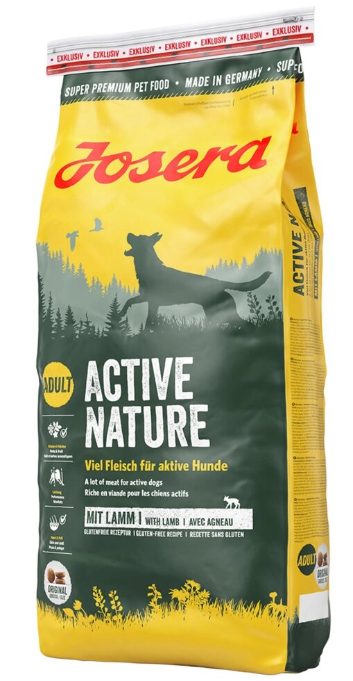 Сухий корм Josera Active Nature (Йозера Актів Нейчер) для дорослих собак з оптимізованим рецептом, 15 кг від компанії ZooVet - Інтернет зоомагазин самих низьких цін - фото 1
